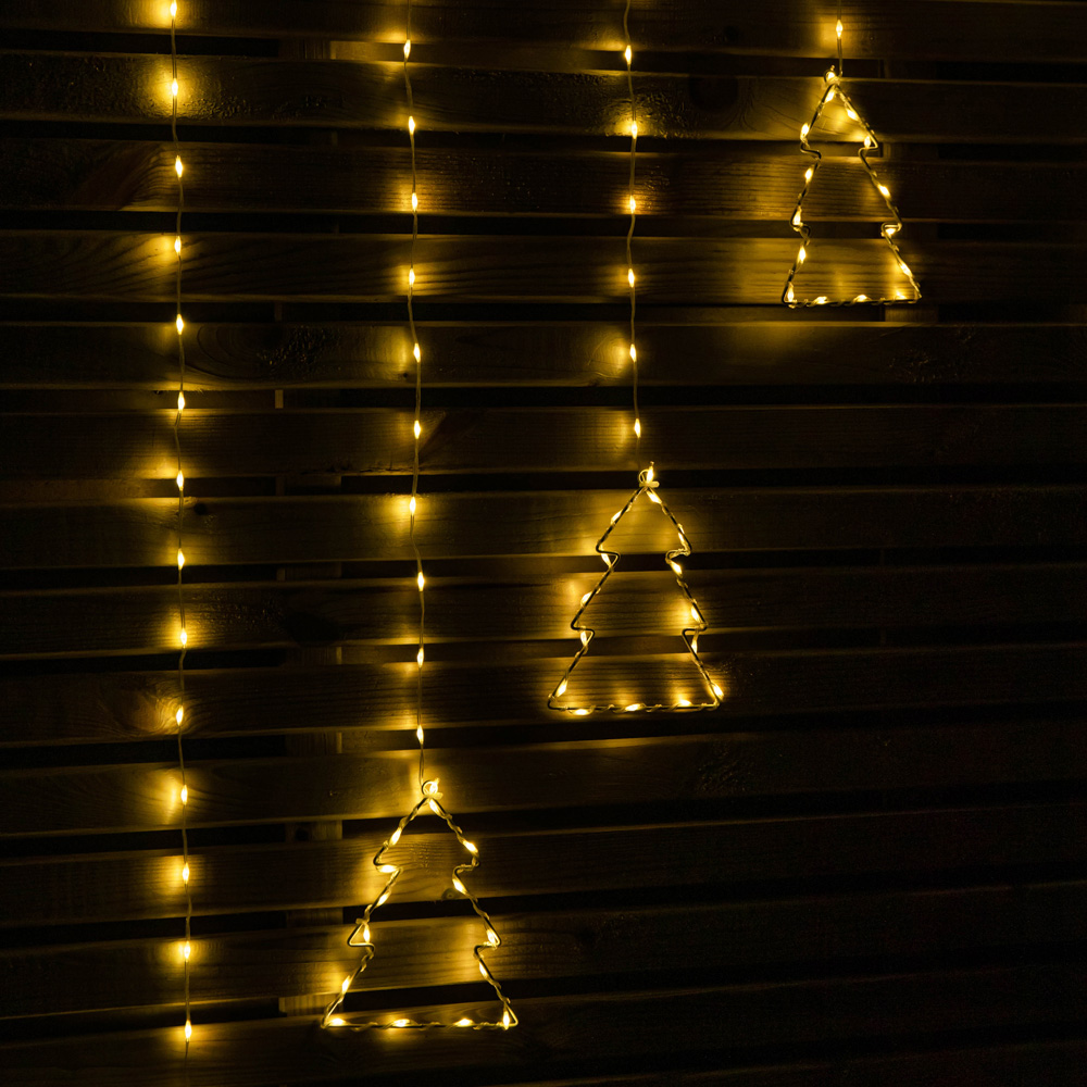 Premier FlexiBrights 258 Warm White LED Christmas Tree Curtain Light 1.2 x 1.2m Image 3