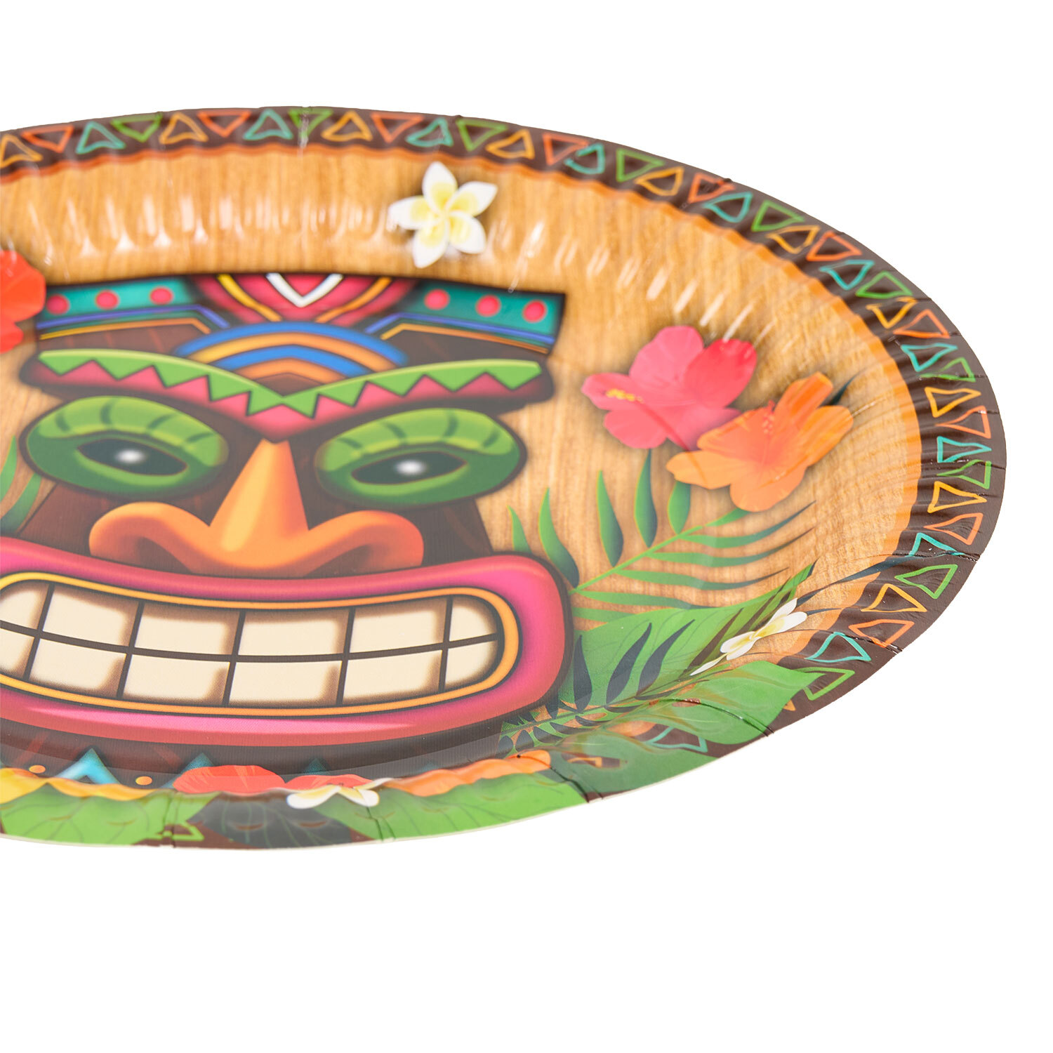 Pack of 10 Tiki Party Plates Image 4