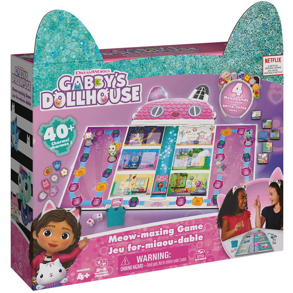 Dreamworks Gabby's Dollhouse  Meow Mazing Game Playset Image 1
