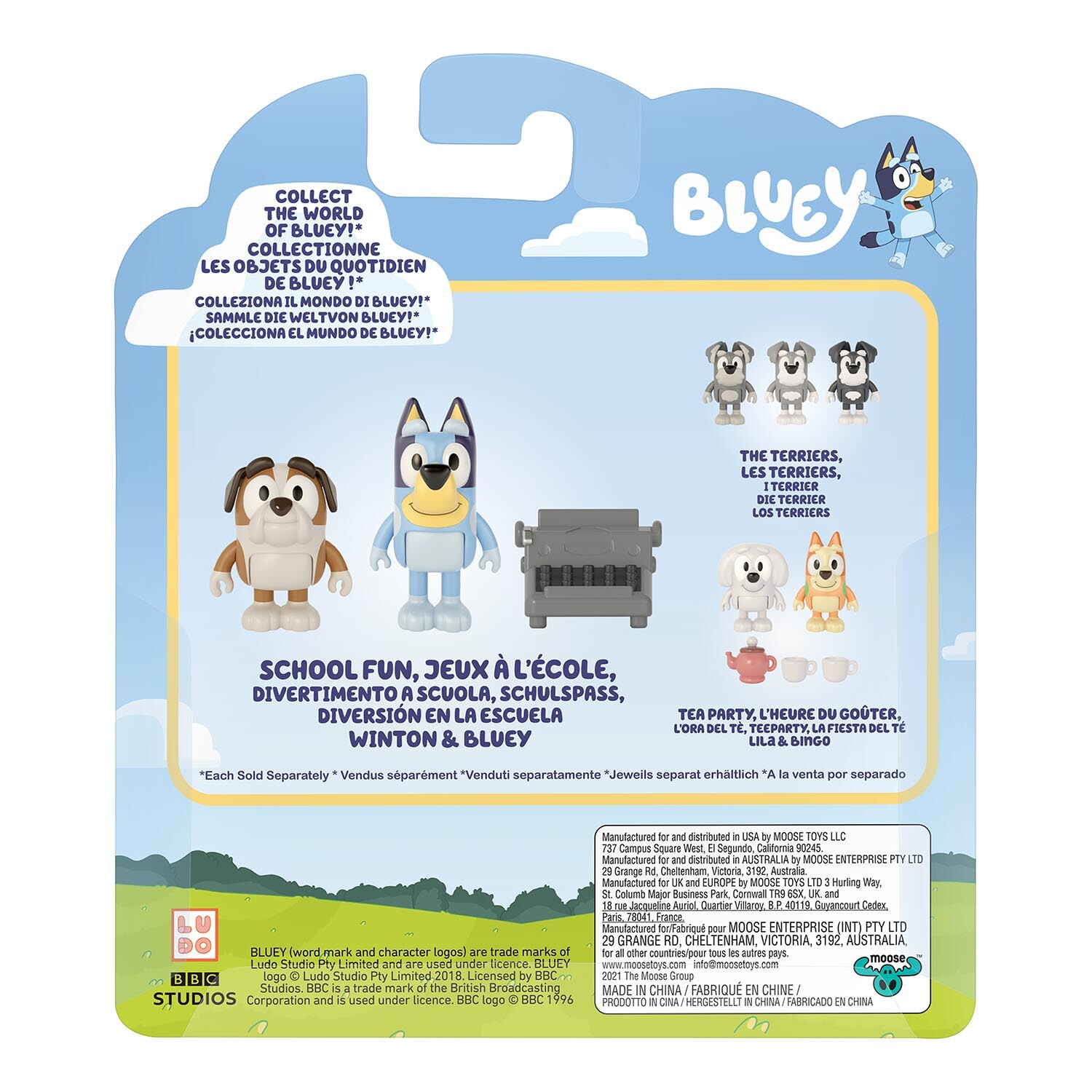 Pack of 2 Bluey Figures - Blue Image 7
