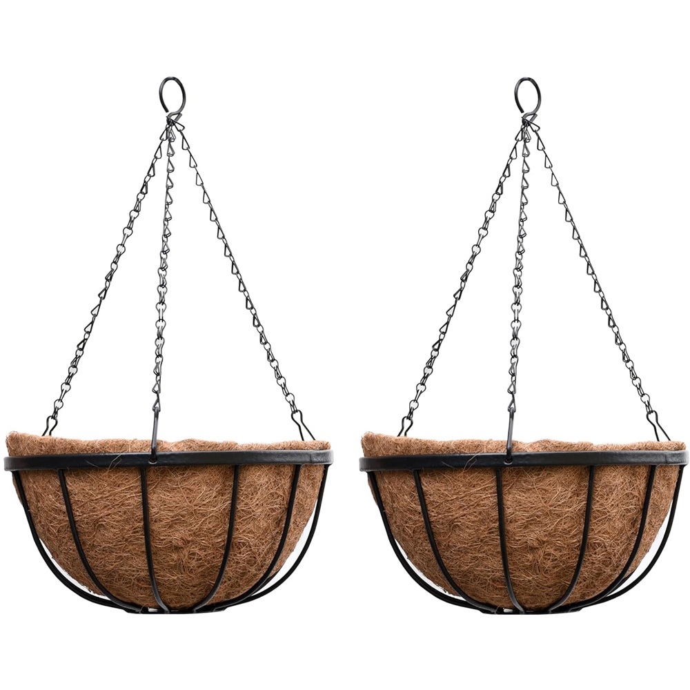 Garden Gear Garden Grow Hanging Basket and Liner 2 Pack Image 1