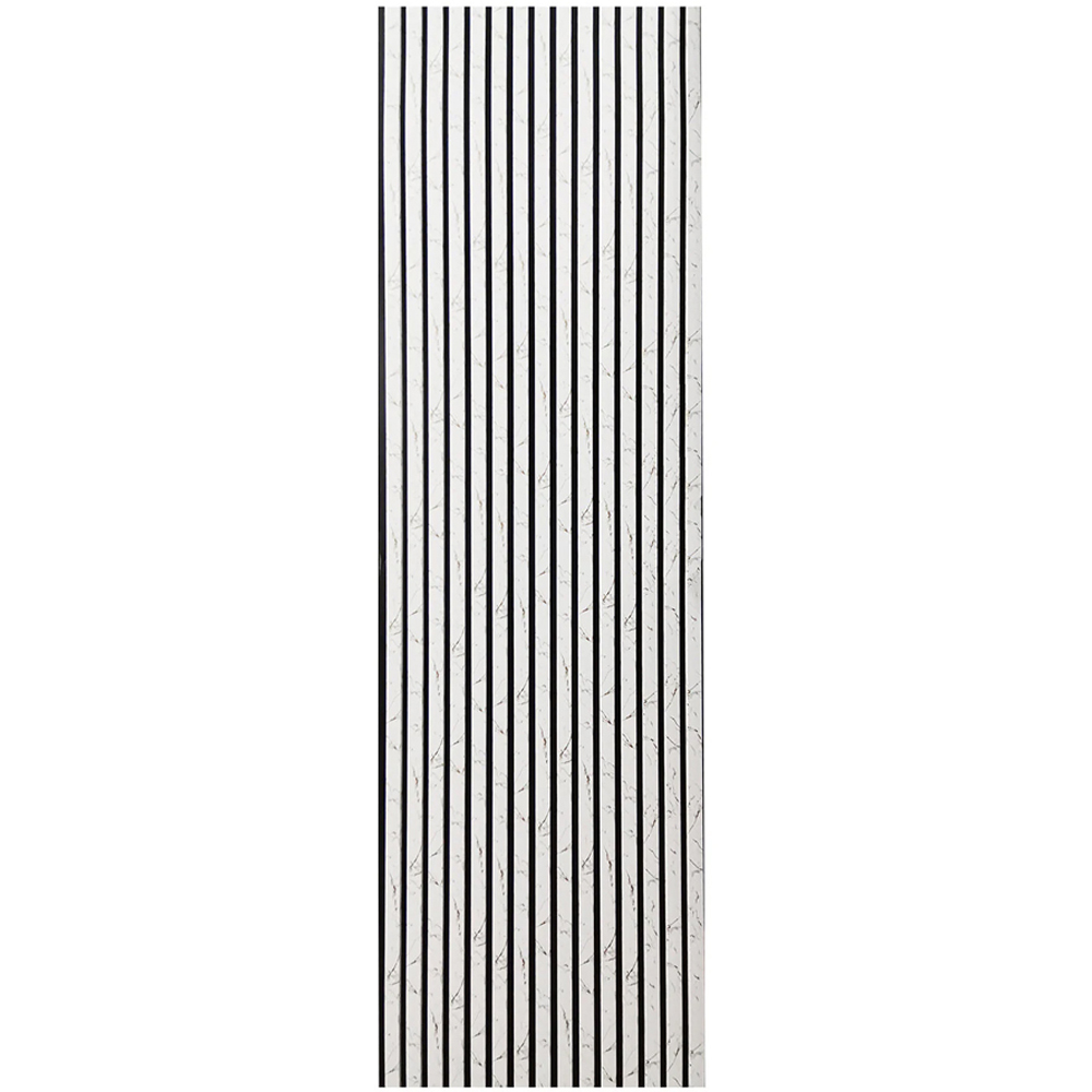 Britwall White and Gold Marble Design Linear Acoustic Wall Panel 2400 x 600 x 21mm 2 Pack Image 2