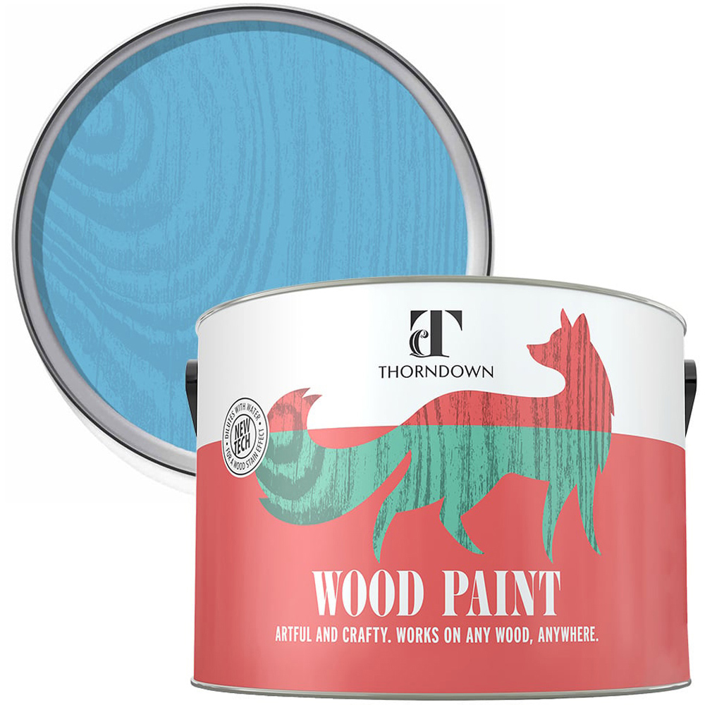 Thorndown Adonis Blue Satin Wood Paint 2.5L Image 1