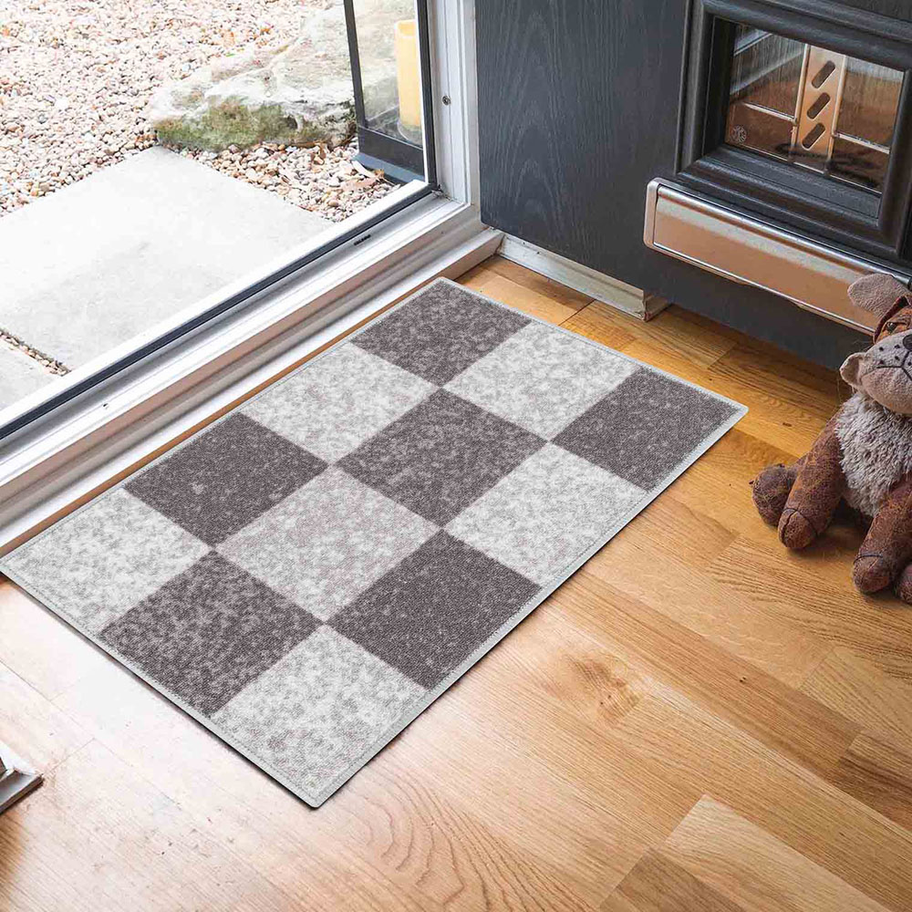 Desire Rugs Havana Grey Square Anti Slip Door Mat 300 x 80cm Image 4