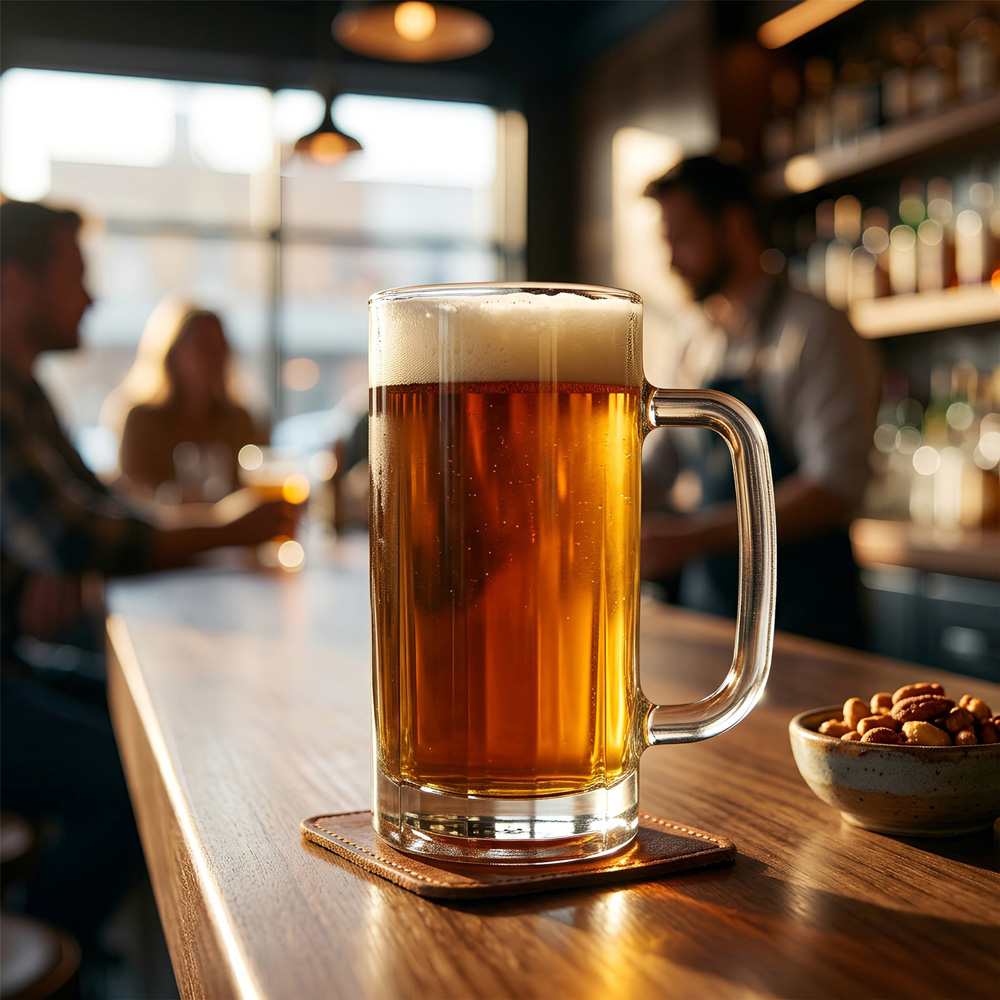 Argon Tableware Clear Glass Pint Beer Mug 540ml 4 Pack Image 4