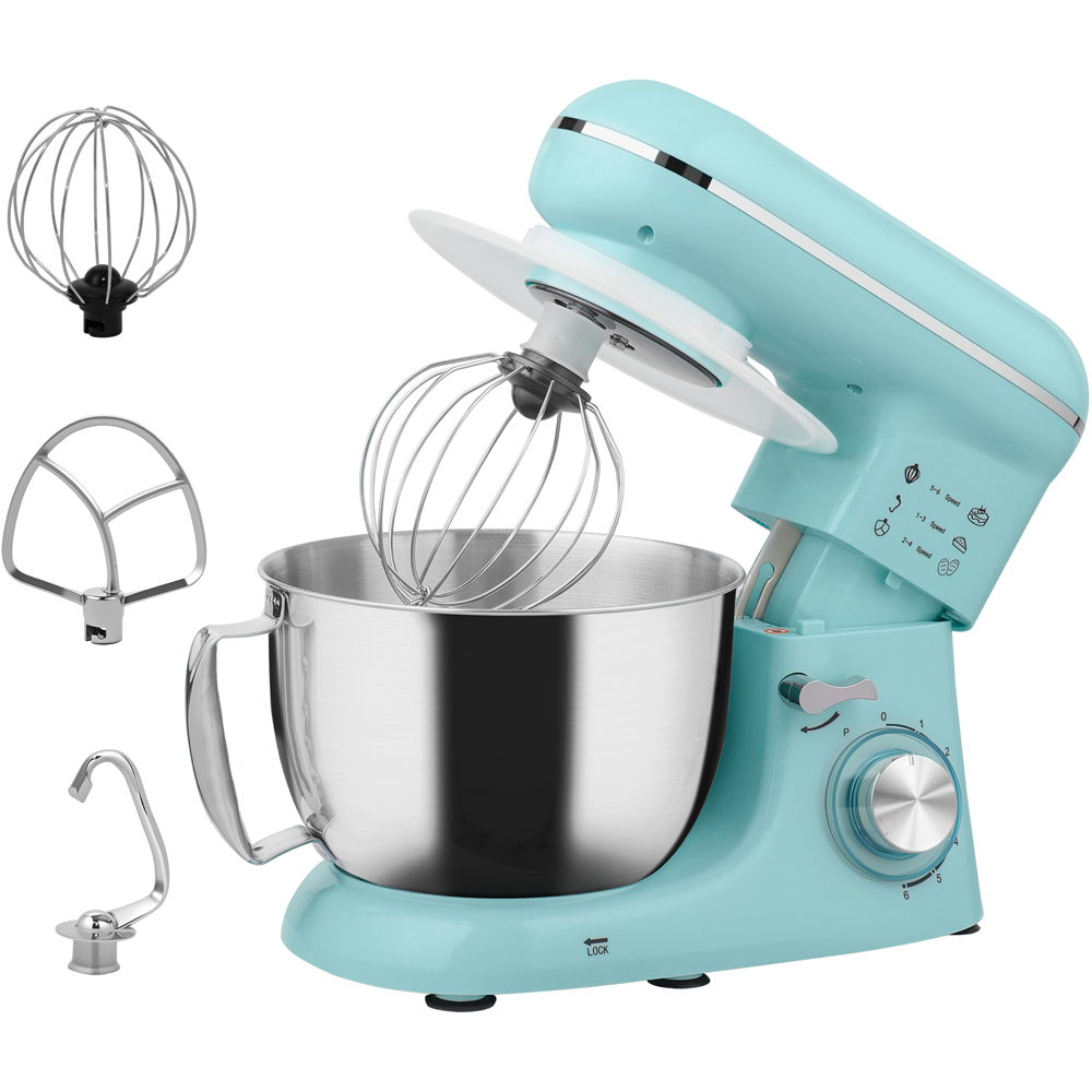HOMCOM 800-250V70BU Blue 4.5L Electric Stand Mixer with Dough Hook 1400W Image 3