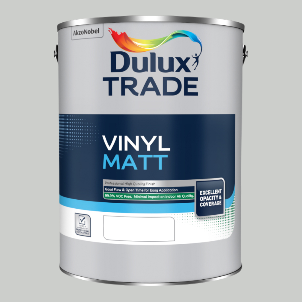 Dulux Trade Goose Down Walls and Ceilings Vinyl Matt Paint 5L Image 2