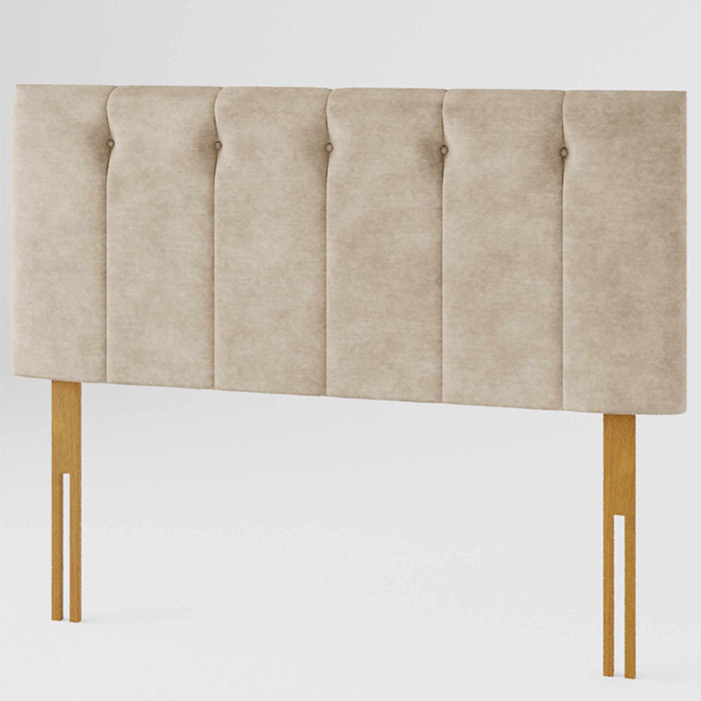 Aspire Furniture Hepburn Single Natural Soft Touch Linen Headboard Image 2