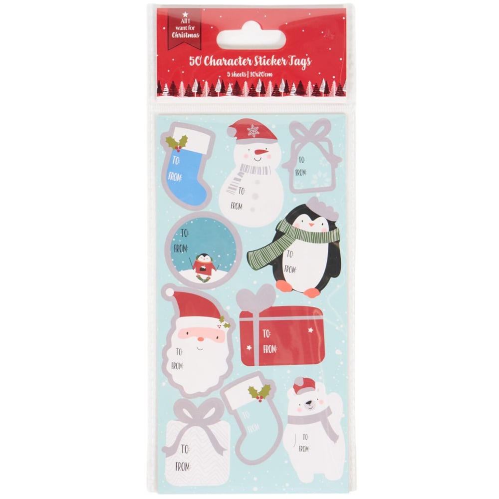 Pack of 50 Cute Sticker Tags Image 2