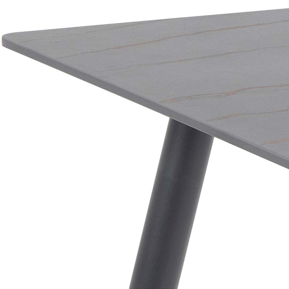 Florence Wicklow 4 Seater Ceramic Dining Table Black Image 4