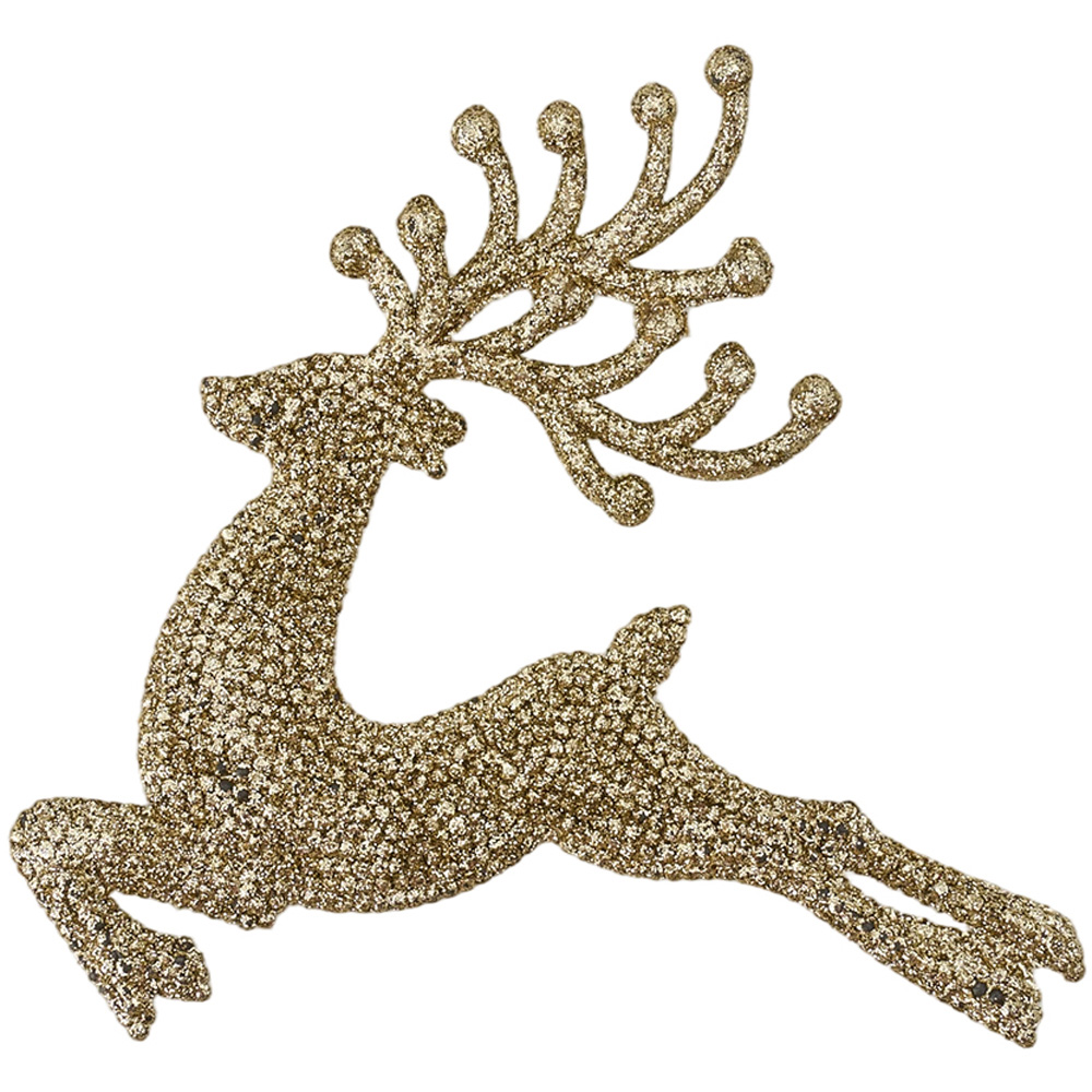 Living and Home White and Gold Christmas Tree Decoration Ornaments 40 Pack Image 6