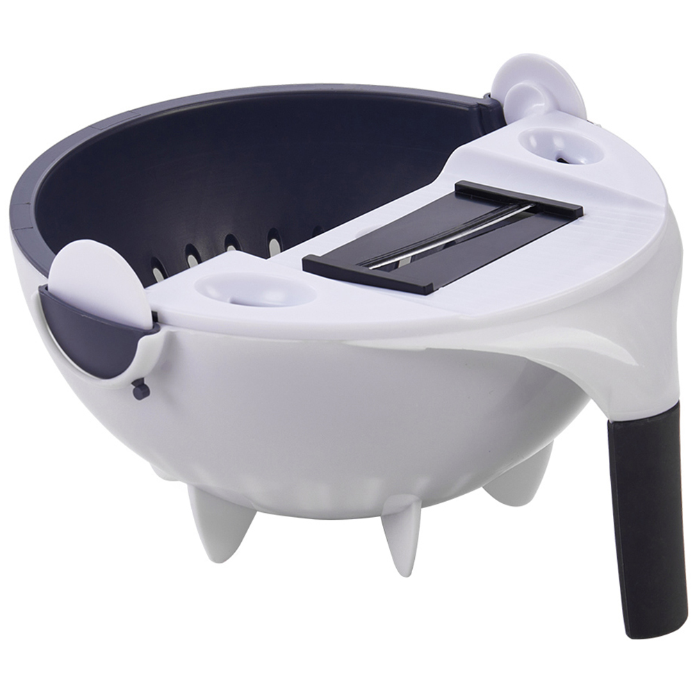 Living and Home Multi Function Vegetable Grater with Drain Basket Image 1
