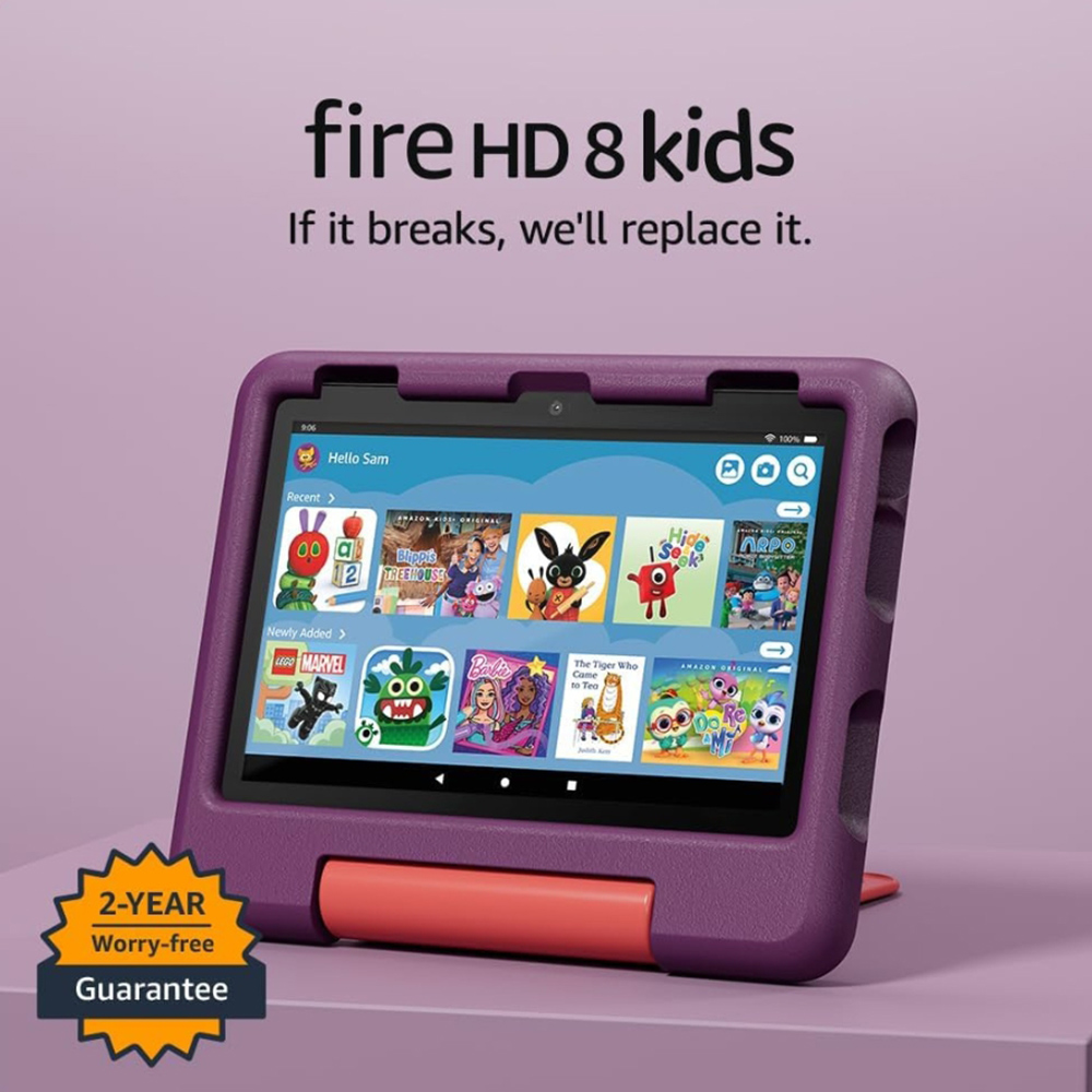 Amazon Fire HD 8 inch 32GB Kids Tablet Grape Image 2