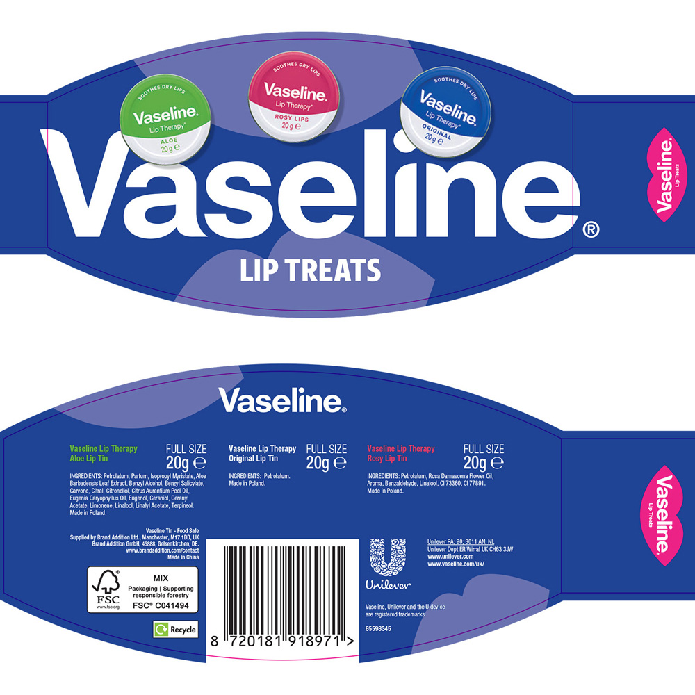 Vaseline Lip Treats Iconic Tin Gift Set Image 3