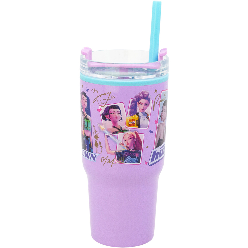 K-Pop Tumbler with Handle Purple Image 3