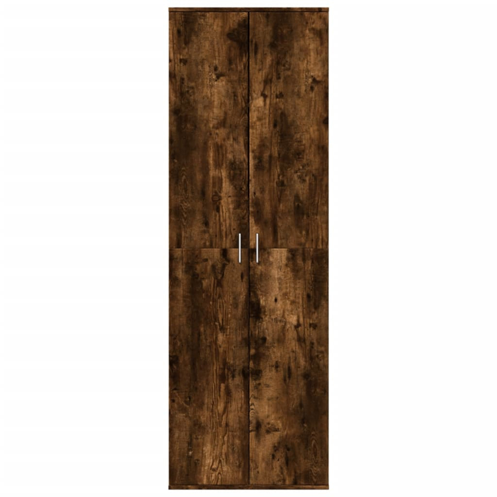 vidaXL 2 Door Smoked Oak High Cabinet Image 3