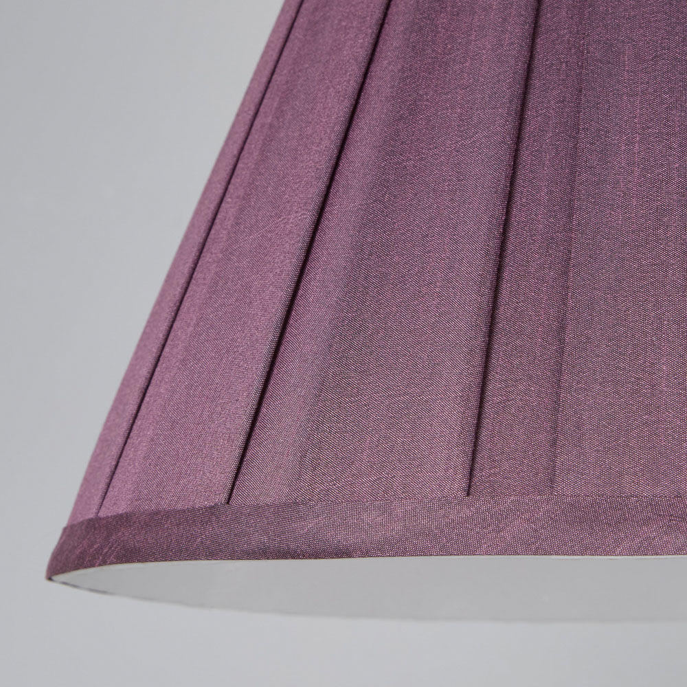 Lighting Collection Barnes Plum Pleated Tapered Lamp Shade 30cm Image 4