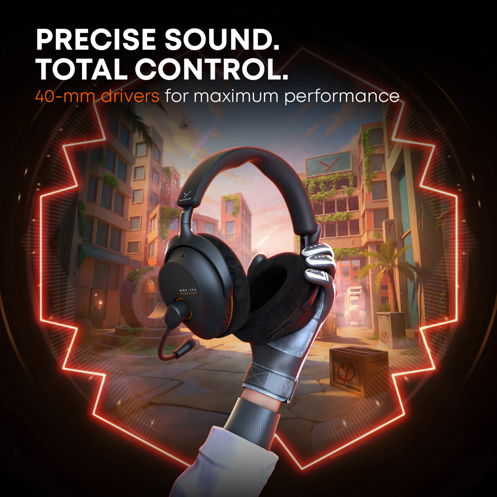 Beyerdynamic MMX 230 Black Wireless On-Ear Gaming Headphones with Microphone Image 3