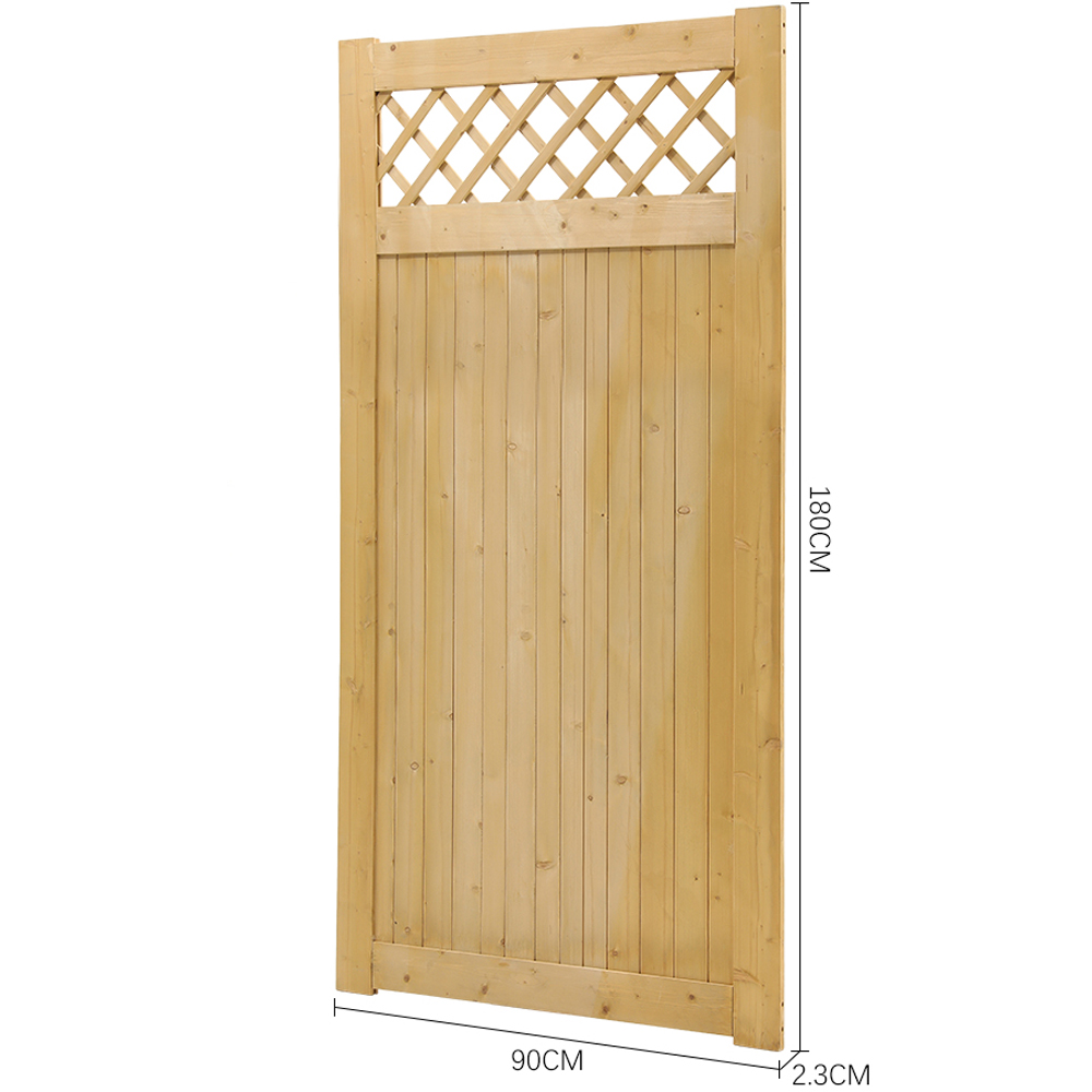 Living and Home Rhombus Rustic Wooden Garden Gate 91 x 180cm Image 7