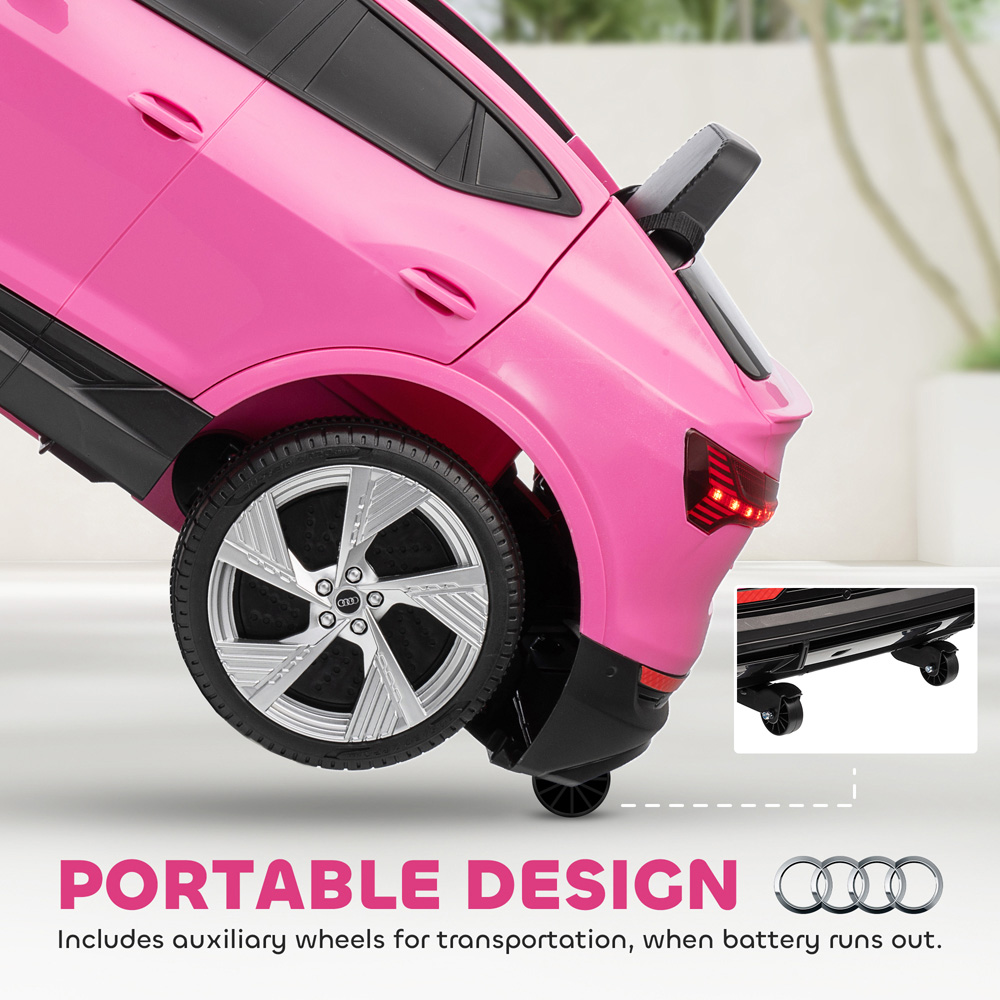 Tommy Toys Audi E-tron Pink Kids Electric Ride On Car 12V Image 6