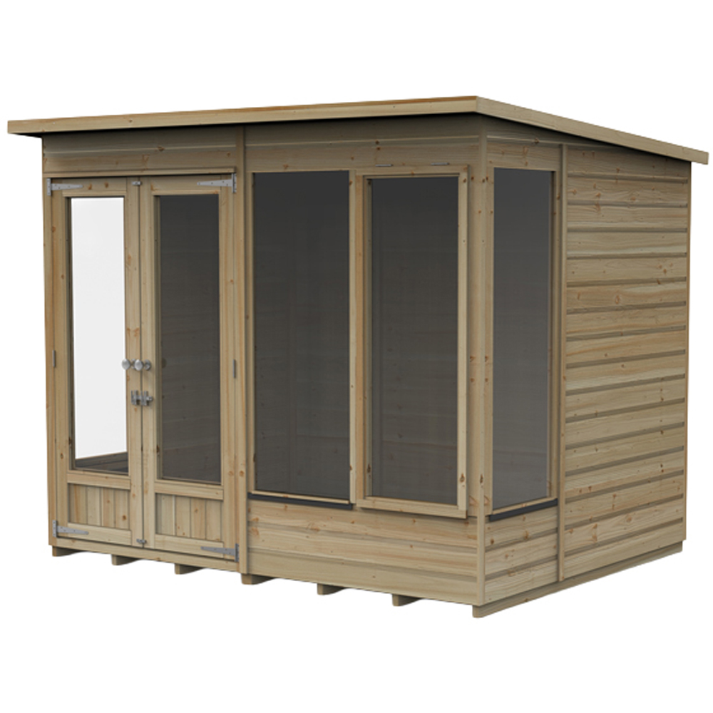 Forest Garden Beckwood 8 x 6ft 2 Opening Pent Summerhouse Image 1
