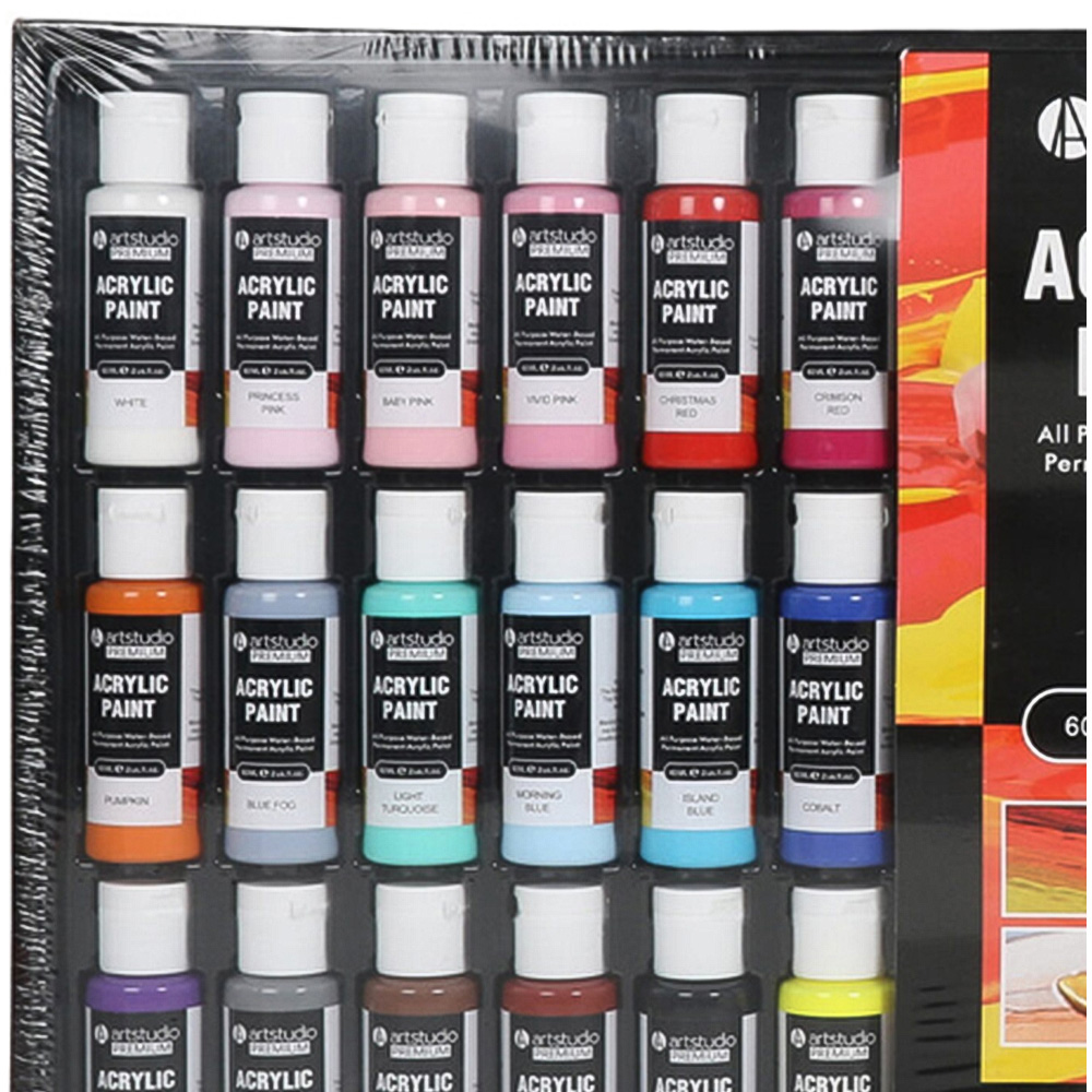 Art Studio Premium Acrylic Paint Set Image 4