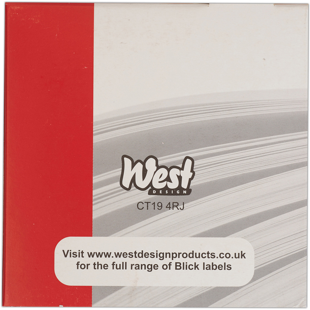 Blick Red Rectangular Self Adhesive Label in Dispenser 12 x 18mm 1792 Pack Image 3