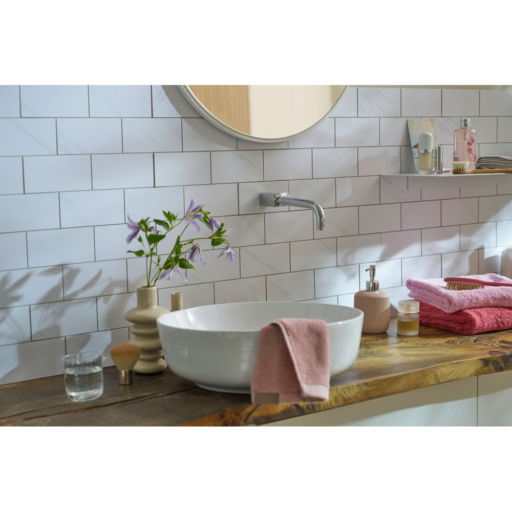 d-c-fix Marble Tile Self Adhesive Premium Wall Tile 305 x 305mm 5 Pack Image 6