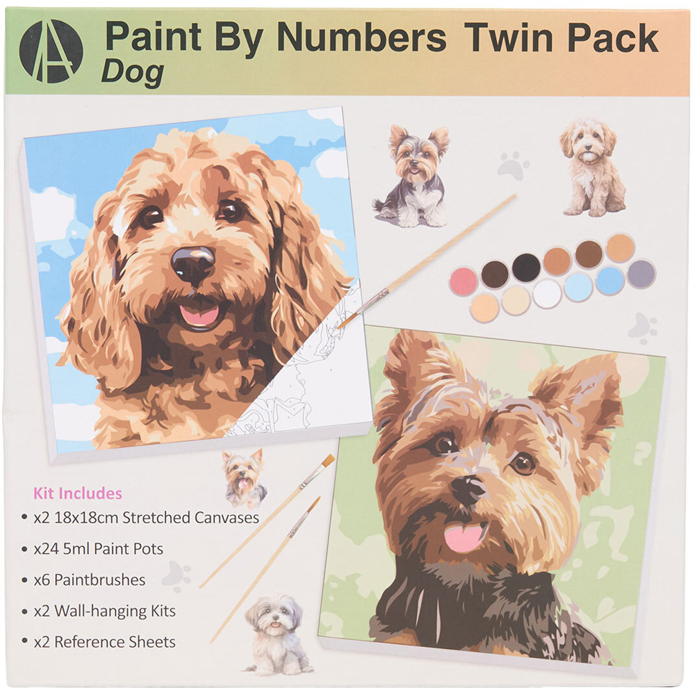 Dog or Cat Paint By Numbers Twin Pack Image 5
