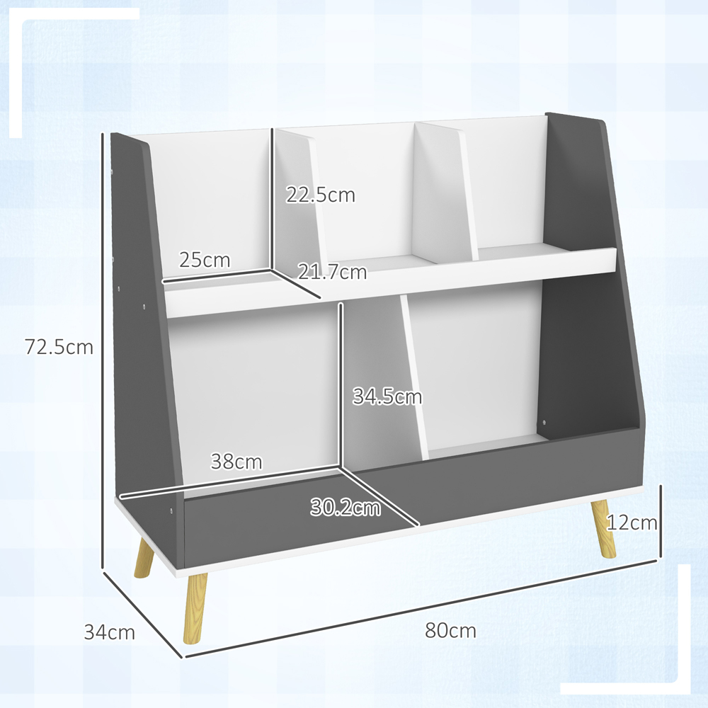 Tommy Toys 5 Shelf Grey Kids Storage Shelf Image 8