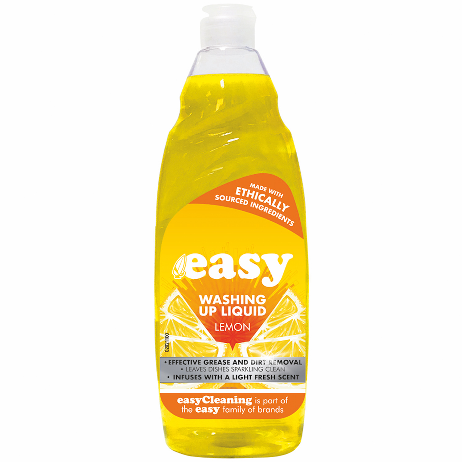 Easy Washing Up Liquid Lemon 500ml Image 1