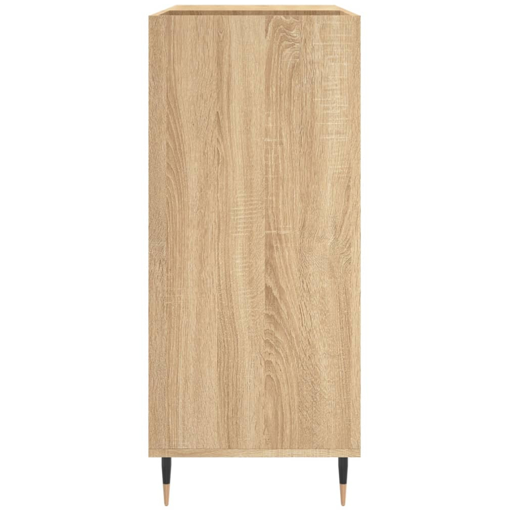 vidaXL 3 Shelf Sonoma Oak Square Record Cabinet Image 5