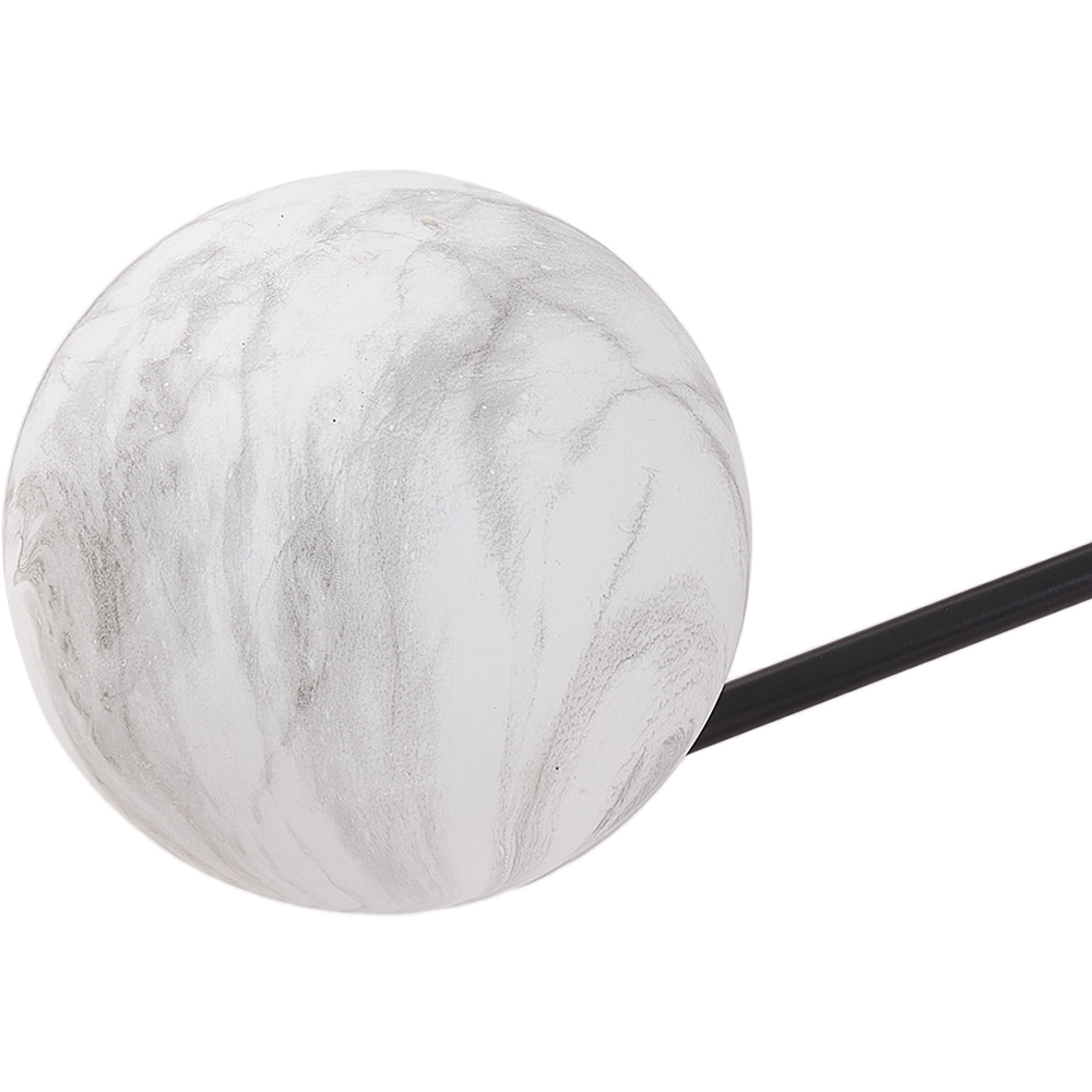 Living and Home Screw E27 Black and White 5 Light Marble Glass Semi Flush Mount Ceiling Light Image 7