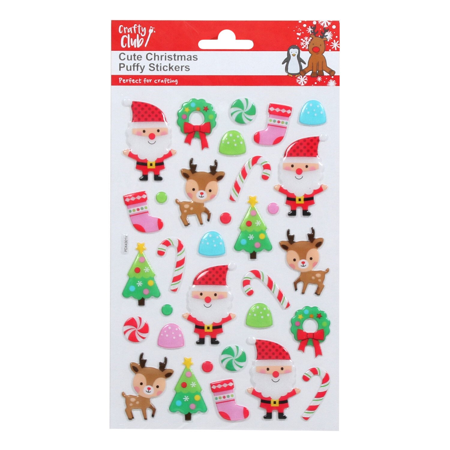 Cute Christmas Puffy stickers Image 2