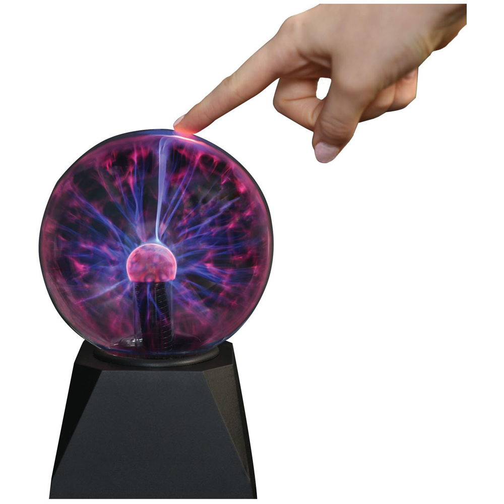 Plasma Ball with USB Cable - Black and Clear Image 5