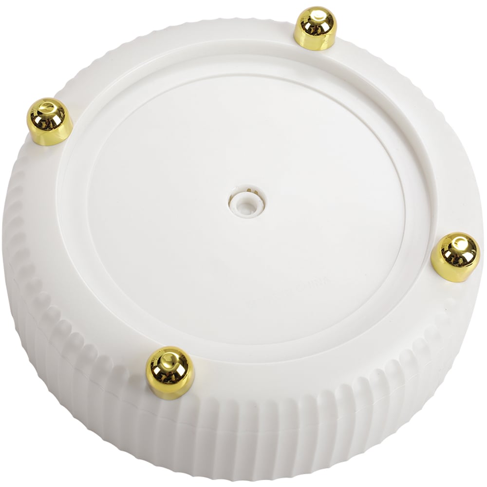 Living and Home White Round Rotatable Storage Organiser Image 3