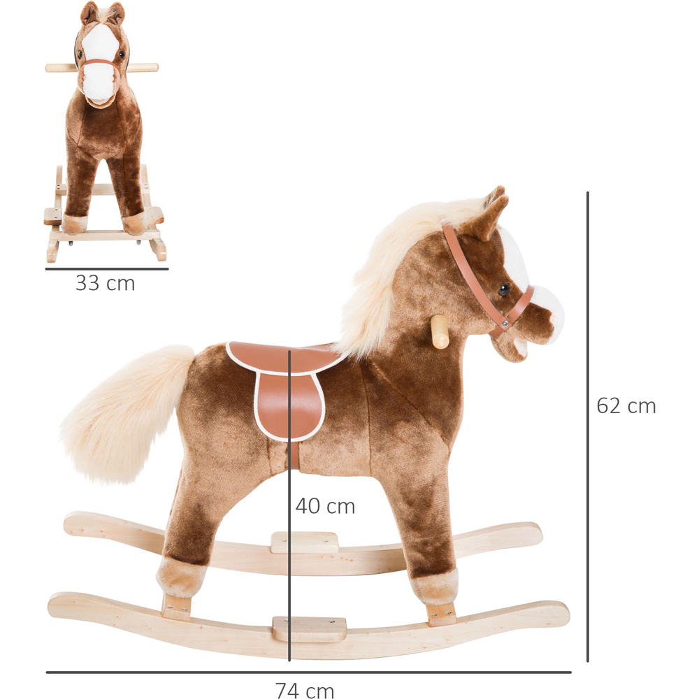 Tommy Toys Rocking Horse Pony Toddler Ride On Brown Image 5