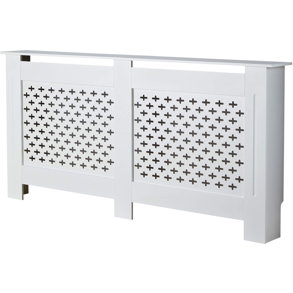 Home Source Crofton White Radiator Cover Unit XL Image 1
