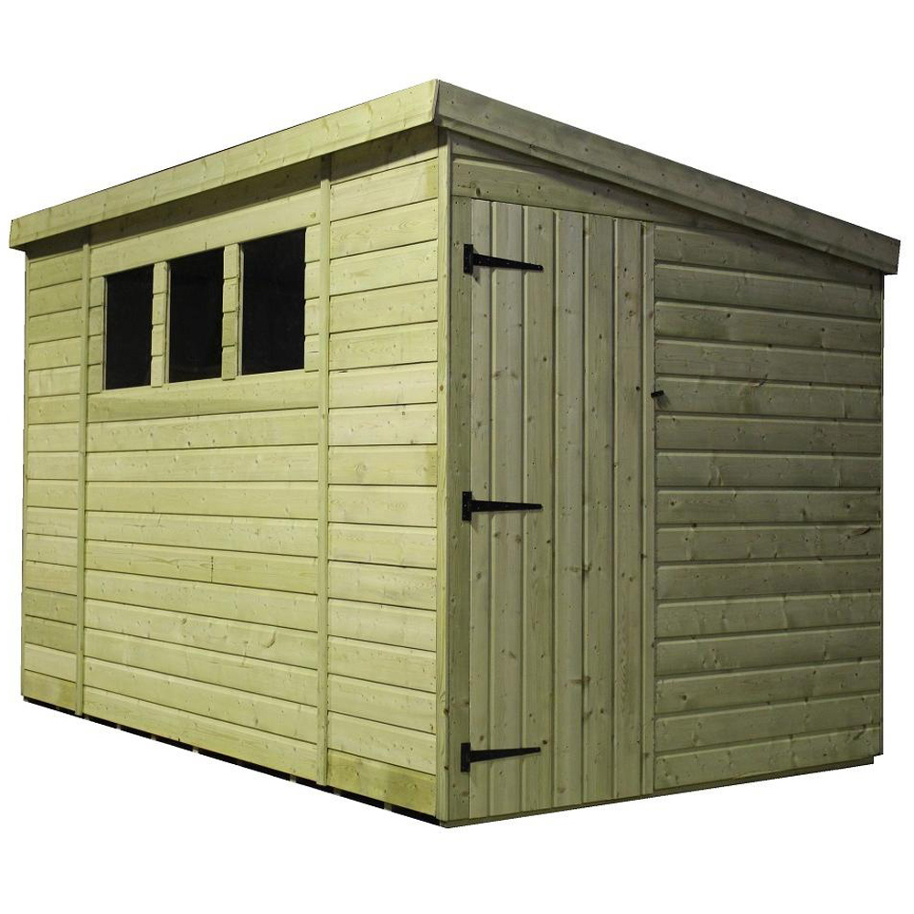 Empire Sheds 2500 10 x 6ft Side Panel Door Tongue and Groove Pent Garden Shed Image 1