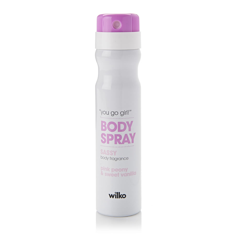 Wilko Sassy Body Spray 75ml Wilko