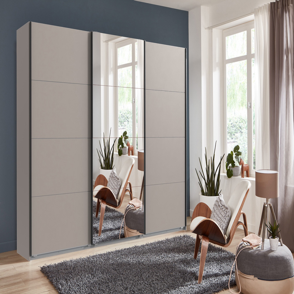 TJ'S Landscape 3 Sliding Door Wardrobe with Mirror Image 4