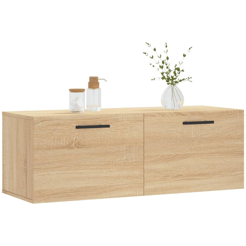 vidaXL 2 Door Sonoma Oak Wall Cabinet Image 3