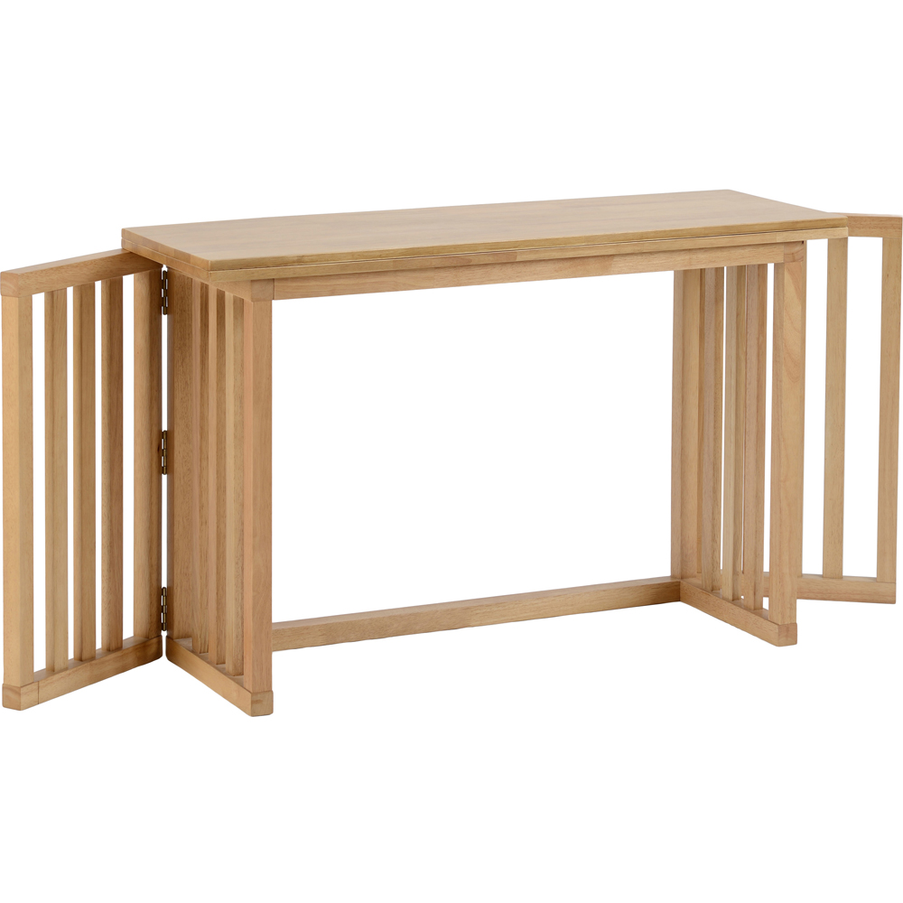 Seconique Richmond 4 Seater Foldaway Dining Table Oak Varnish Image 3