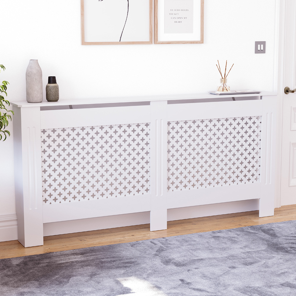 VIDA DESIGNS Oxford White Radiator Cover XL Image 2