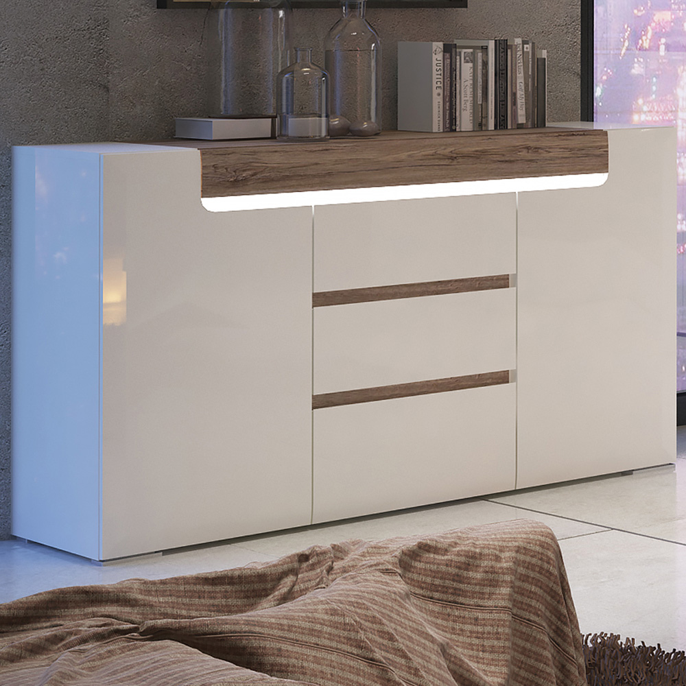 Florence Toronto 2 Door 3 Drawer Sideboard Image 1