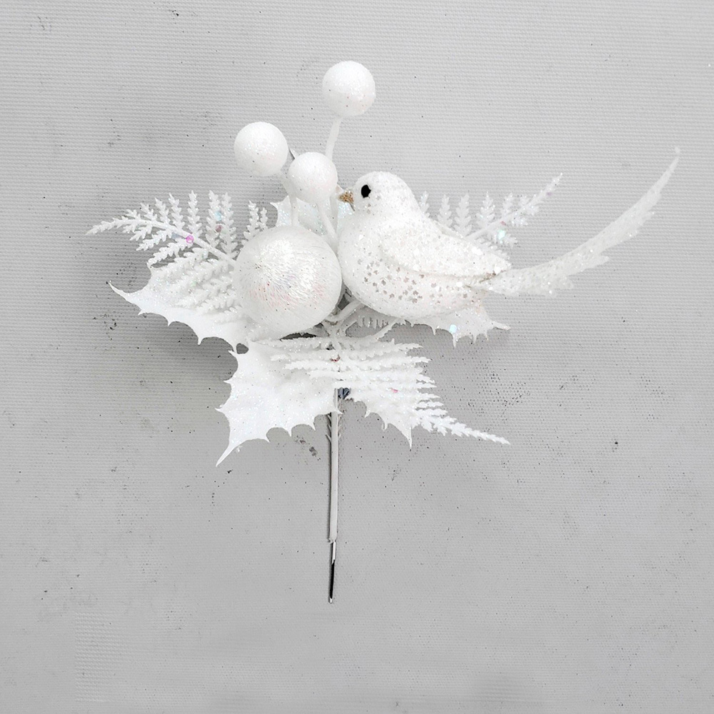 White Iridescent Bird Pick Image 2