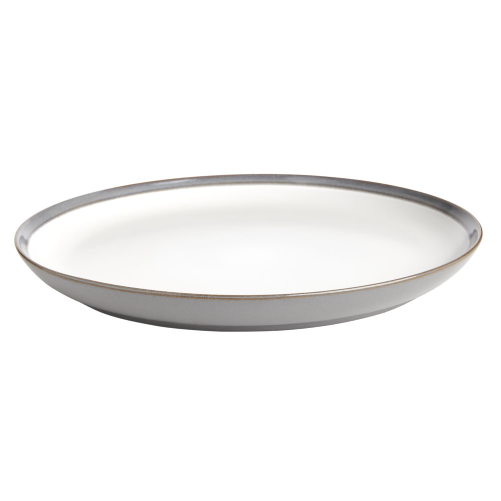Wilko 27cm Cool Grey Reactive Glazed Dinner Plate Image 3
