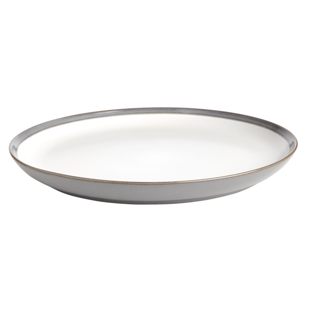 Wilko 27cm Cool Grey Reactive Glazed Dinner Plate Wilko