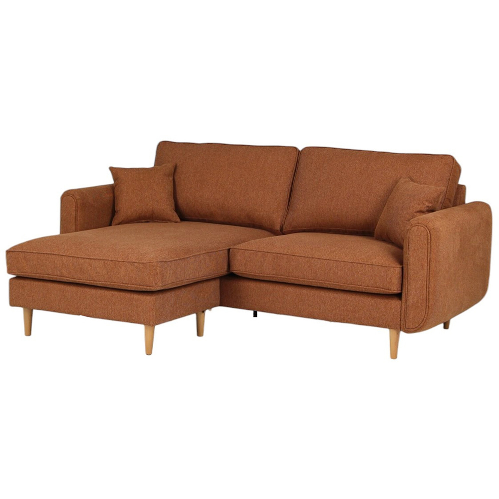 Oxford Reversible Chaise Sofa Brown Image 2