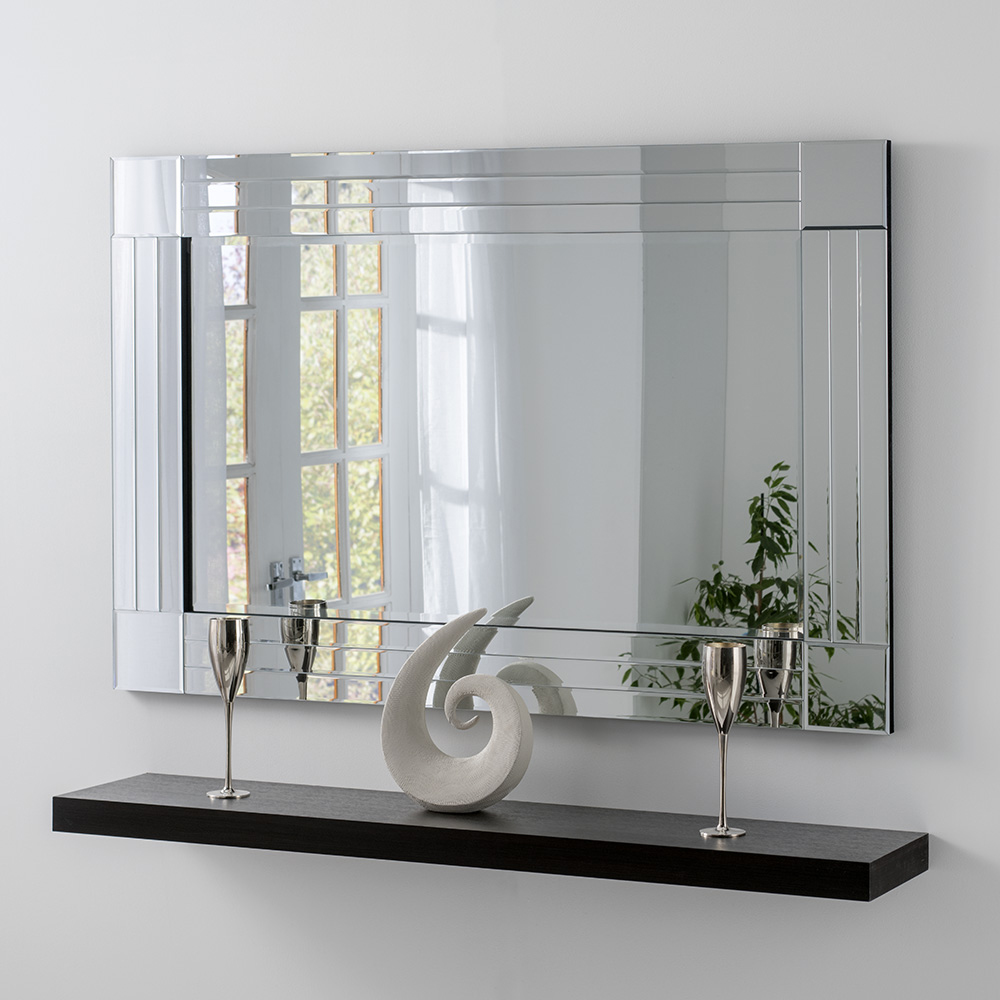 Yearn Triple Bevelled Wall Mirror 120 x 80cm Image 2